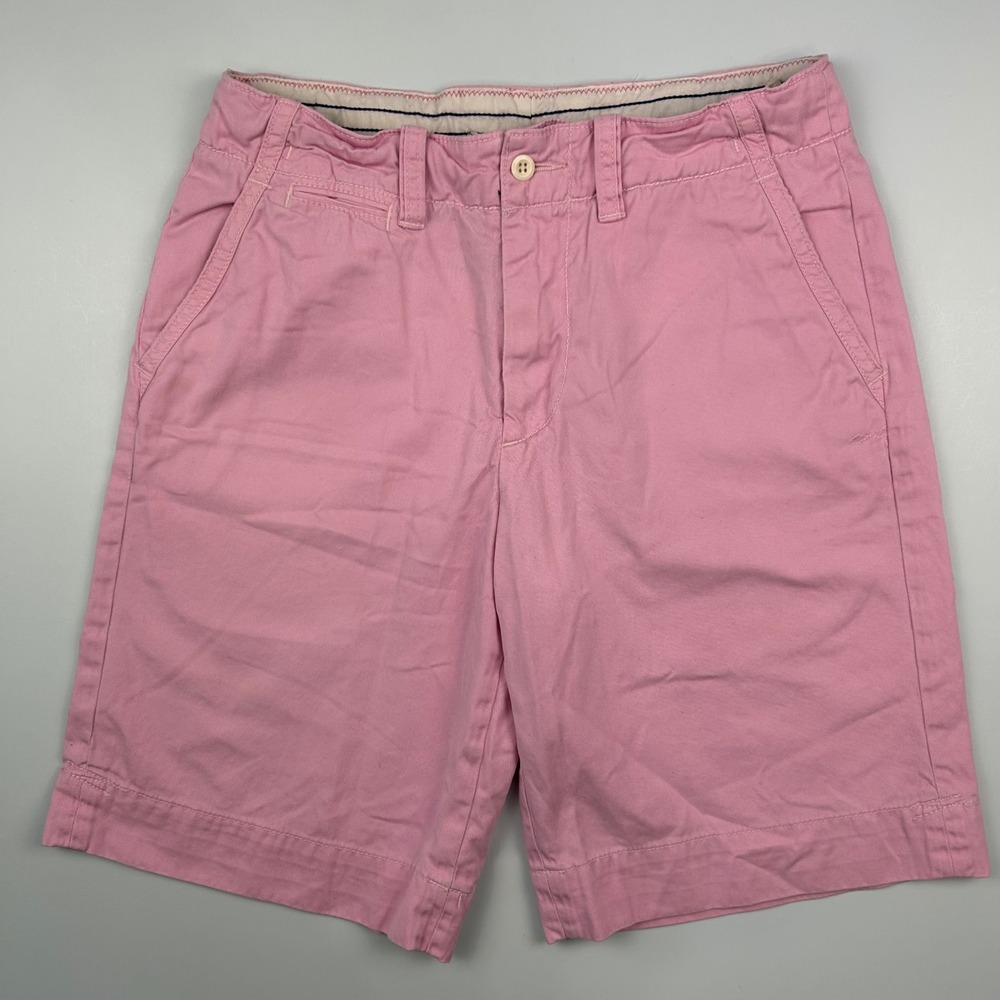 Polo Ralph Lauren Mens Pink Chino Shorts Size‎ 30 Cotton Flat Front Classic Fit